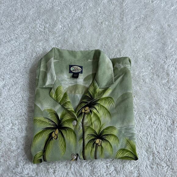 Tommy Bahama Other - Tommy Bahama Men's Silk Shirt Sz Large Floral Beach Hawaiian Resort Summer Fun